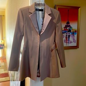 Zara fitted corset blazer